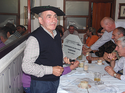 Igor Mateos, el único que consigue abatir una sorda en el campeonato de becadas de Sopuerta