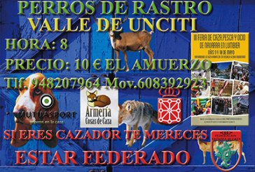 Prueba de perros de rastro Valle de Unciti