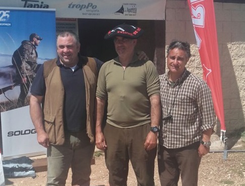 Patxi Salbidea con Gibel de Iztingorri. Campeón de Alava de caza práctica