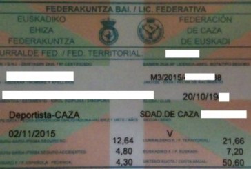 La tarjeta federativa es documento válido para la expedición o renovación de la licencia de armas para cazar