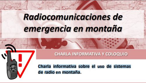 Conferencia: Radiocomunicaciones de emergencia en montaña para cazadores y pescadores