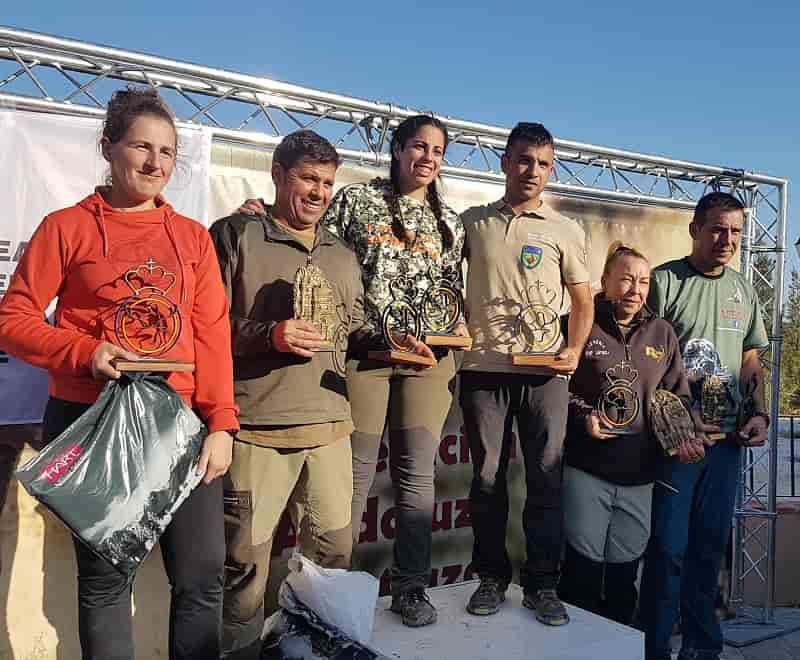 Anabel Romero, de Andalucía, y Ricardo Ramos, de Castilla y León, logran el título de campeones de España de Caza Menor con Perro