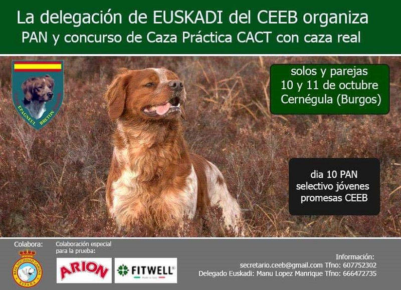 10 y 11 de octubre Concurso de Caza Practica CACT